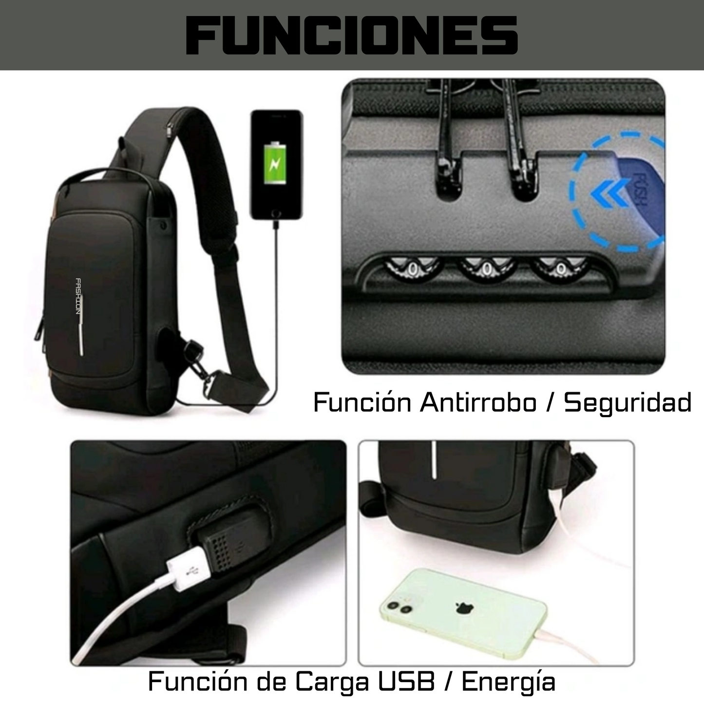 Morral Antirrobo Minimalista